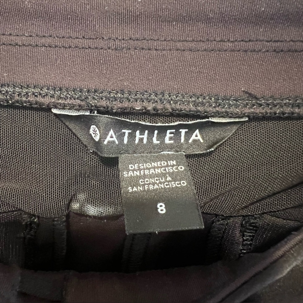 ATHLETA Headlands Hybrid Straight Leg Black Pants Stretch Women's Size 8 - Picture 10 of 15